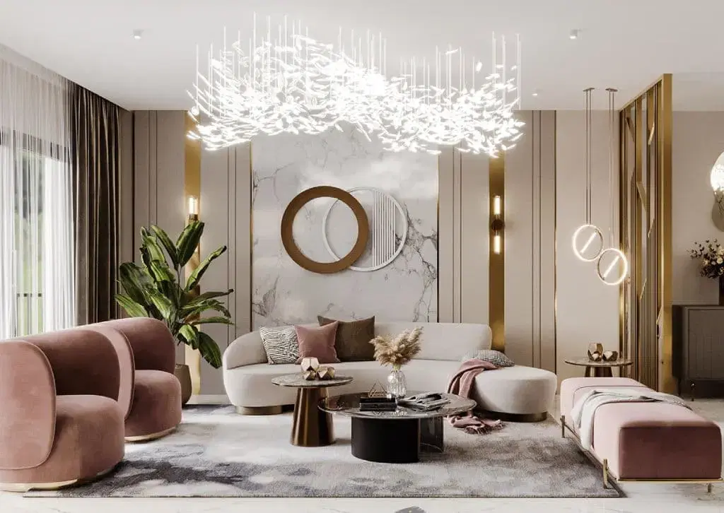 Custom made furniture Dubai living room by Al Jinan Furniture